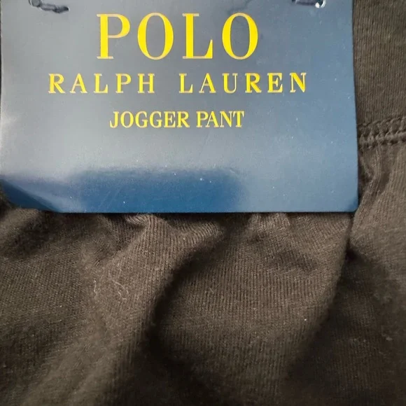New men’s Polo Black Sweatpants with Bold White Logo 2XL - Picture 4 of 4
